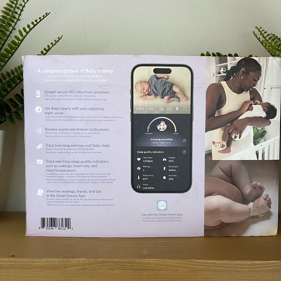 Owlet Dream Duo (Gen 2) - Smart Baby Monitor Bundle with Sock & Cam 2 HD - Picture 3 of 6